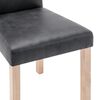 vidaXL Cadeiras de jantar 6 pcs camur&ccedil;a artificial cinzento