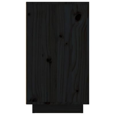 vidaXL Garrafeira 23x34x61 cm madeira de pinho maciça preto