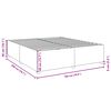 vidaXL Estrutura de cama sem colch&atilde;o 180x200 cm tecido preto