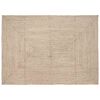 vidaXL Tapete de &Aacute;rea Natural e Branco 240 x 340 cm Juta