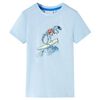 vidaXL T-shirt para crian&ccedil;a azul 140