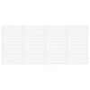 vidaXL Cabeceira de parede 166x3x91,5cm madeira de pinho maci&ccedil;a branco