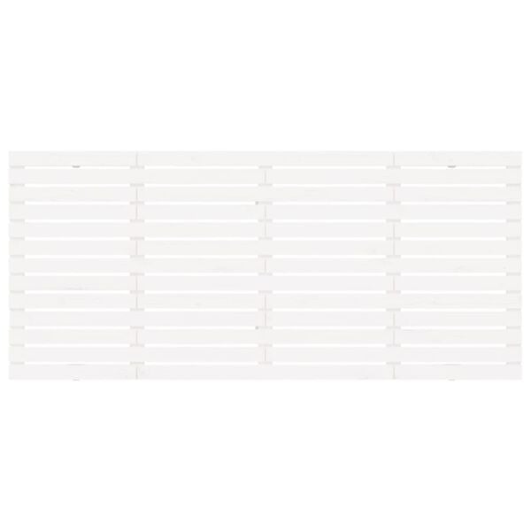 vidaXL Cabeceira de parede 166x3x91,5cm madeira de pinho maci&ccedil;a branco