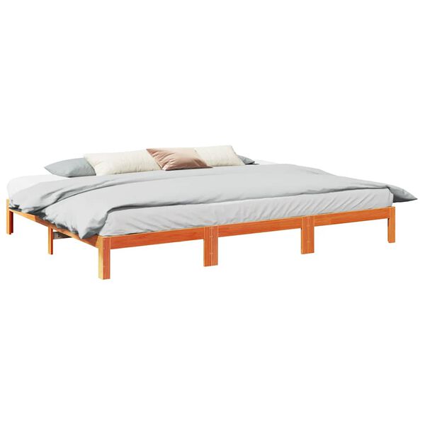vidaXL Estrutura de cama familiar sem colch&atilde;o cera 270x200 cm