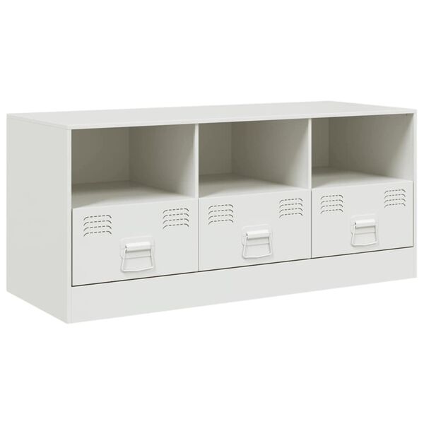 vidaXL M&oacute;vel de TV 99x39x44 cm a&ccedil;o branco