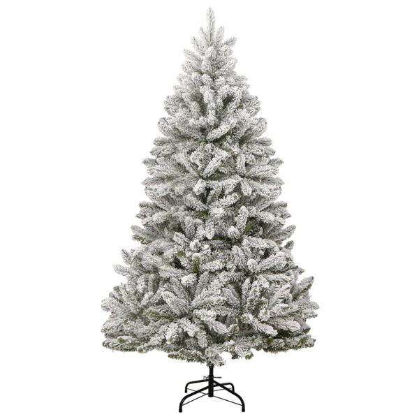 vidaXL &Aacute;rvore de Natal artificial articulada c/ flocos de neve 240 cm