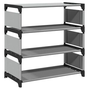 vidaXL Sapateira 4 camadas 54x28x55 cm tecido n&atilde;o tecido cinzento