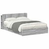 vidaXL Estrutura de Cama com Armazenamento com gaveta Sonoma cinzento