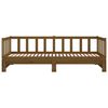vidaXL Estrutura sofá-cama de puxar 2x(90x190)cm pinho maciço castanho