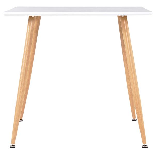 vidaXL 3 pcs conjunto de jantar tecido amarelo