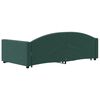 vidaXL Sofá-cama c/ gavetão e gavetas 90x200 cm veludo verde-escuro