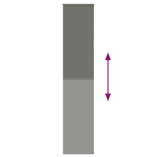 vidaXL Persiana de enrolar 40x230 cm largura tecido 35,7 cm poli&eacute;ster