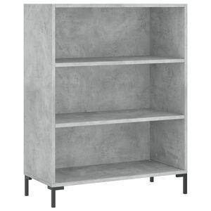 vidaXL Estante 69,5x32,5x90 cm derivados de madeira cinzento cimento
