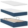 vidaXL Cama com arruma&ccedil;&atilde;o e colch&atilde;o com colch&atilde;o Azul 90 x 190 cm