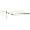 vidaXL Toldo Retr&aacute;til El&eacute;trico Creme e Antracite 3 x 2,5 m