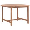 vidaXL Mesa de jantar p/ jardim &Oslash;110x75 cm madeira de teca maci&ccedil;a