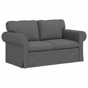 vidaXL Sof&aacute; Cinza Escuro 155 x 82 x 80 cm tecido