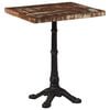 vidaXL Mesa de bistr&ocirc; 60x60x76 cm madeira recuperada maci&ccedil;a