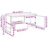 vidaXL Gabinete para TV Carvalho Artesanal 100 x 36 x 49.5 cm