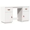 vidaXL Secret&aacute;ria com arm&aacute;rios 135x50x75 cm pinho maci&ccedil;o branco