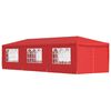 vidaXL Tenda de Festa 900 x 300 x 255 cm Vermelho PE e A&ccedil;o