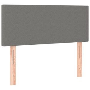 vidaXL Cabeceira de cama tecido 80x5x78/88 cm cinzento-escuro