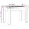 vidaXL Mesa de centro p/ jardim 50x35x36 cm madeira de ac&aacute;cia maci&ccedil;a