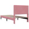 vidaXL Estrutura da Cama com cabeceira Rosa 80 x 200 cm Veludo