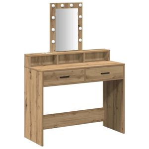 vidaXL Mesa de vestir Castanho 100 x 41 x 140 cm Derivados de Madeira