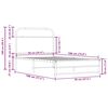 vidaXL Estrutura cama s/ colch&atilde;o derivados de madeira carvalho fumado