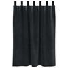 vidaXL Cortinas opacas 2 pcs Preto 140 x 140 cm Veludo