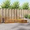 vidaXL Conjunto de Sof&aacute;s para Exterior 4 pcs Natural
