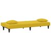 vidaXL 2 pcs conjunto de sofás com almofadas veludo amarelo