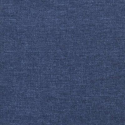 vidaXL Apoio de pés45x29,5x35cm tecido/couro artificial azul/laranja