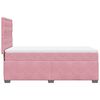 vidaXL Cama com molas/colch&atilde;o 90x190 cm veludo rosa