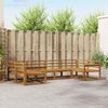vidaXL Conjunto de Sof&aacute;s para Exterior 6 pcs Natural