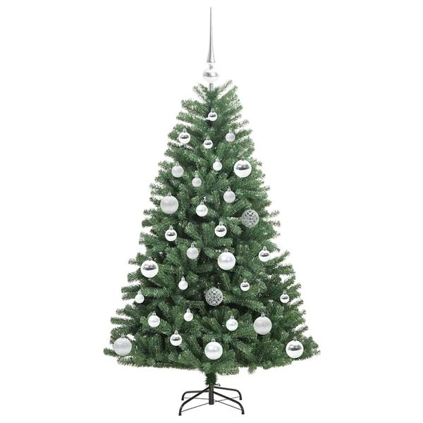 vidaXL &Aacute;rvore de Natal Articulada Artificial Verde 120 cm PVC e Metal