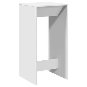 vidaXL Mesa de bar 51x50x103,5 cm derivados de madeira branco