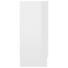 vidaXL Aparador 120x30,5x70 cm derivados de madeira branco brilhante