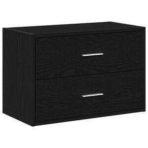 vidaXL Arm&aacute;rio c/ 2gavetas 60x31x40cm derivados madeira carvalho preto