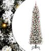 vidaXL &Aacute;rvore de Natal Artificial Branco 240 cm PVC, Metal e Pl&aacute;stico