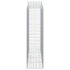 vidaXL Cestos gabião arqueados 8pcs 200x50x180/200cm ferro galvanizado