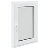 vidaXL Janela de por&atilde;o RISOR 60 x 100 cm PVC e Vidro Branco