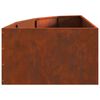 vidaXL Vaso de Canto Ferro Enferrujado 60 x 60 x 35 cm A&ccedil;o corten