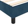 vidaXL Estrutura de cama com molas 100x200 cm veludo azul-escuro