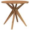 vidaXL Mesa de jardim redonda &Oslash;85x75 cm madeira de ac&aacute;cia maci&ccedil;a