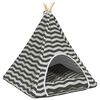 vidaXL Teepee para animais de estima&ccedil;&atilde;o com colch&atilde;o 60 x 60 x 70 cm