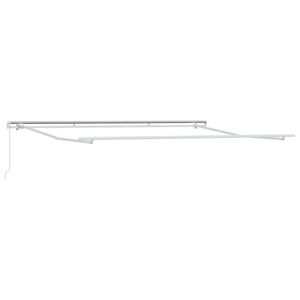 vidaXL Toldo Manual Branco 4 × 3 m Metal
