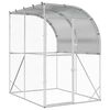 vidaXL Galinheiro Prateado 200 x 200 x 215 cm A&ccedil;o Galvanizado