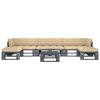 vidaXL 6 pcs conj. lounge paletes c/ almofad&otilde;es pinho impregnado cinza